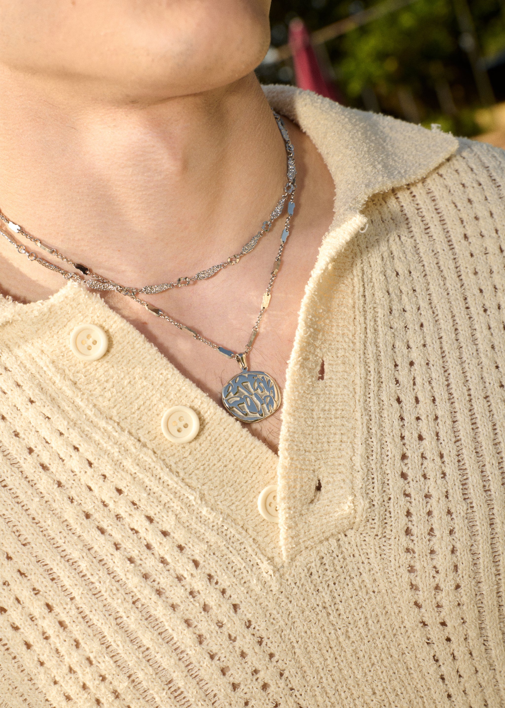 TWELVE SILVER NECKLACE