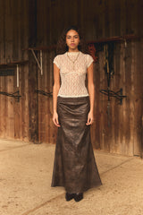 RODEO LONG SKIRT BROWN