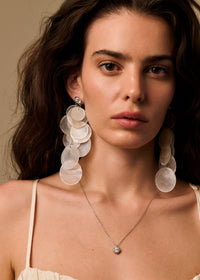 NÁCAR EARRINGS PLATA
