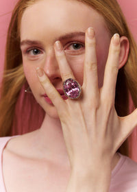 BIG DRAMA RING SILVER