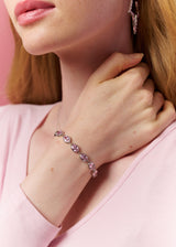 BRAT PINK BRACELET IN SILVER