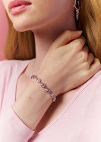 BRAT PINK BRACELET IN SILVER