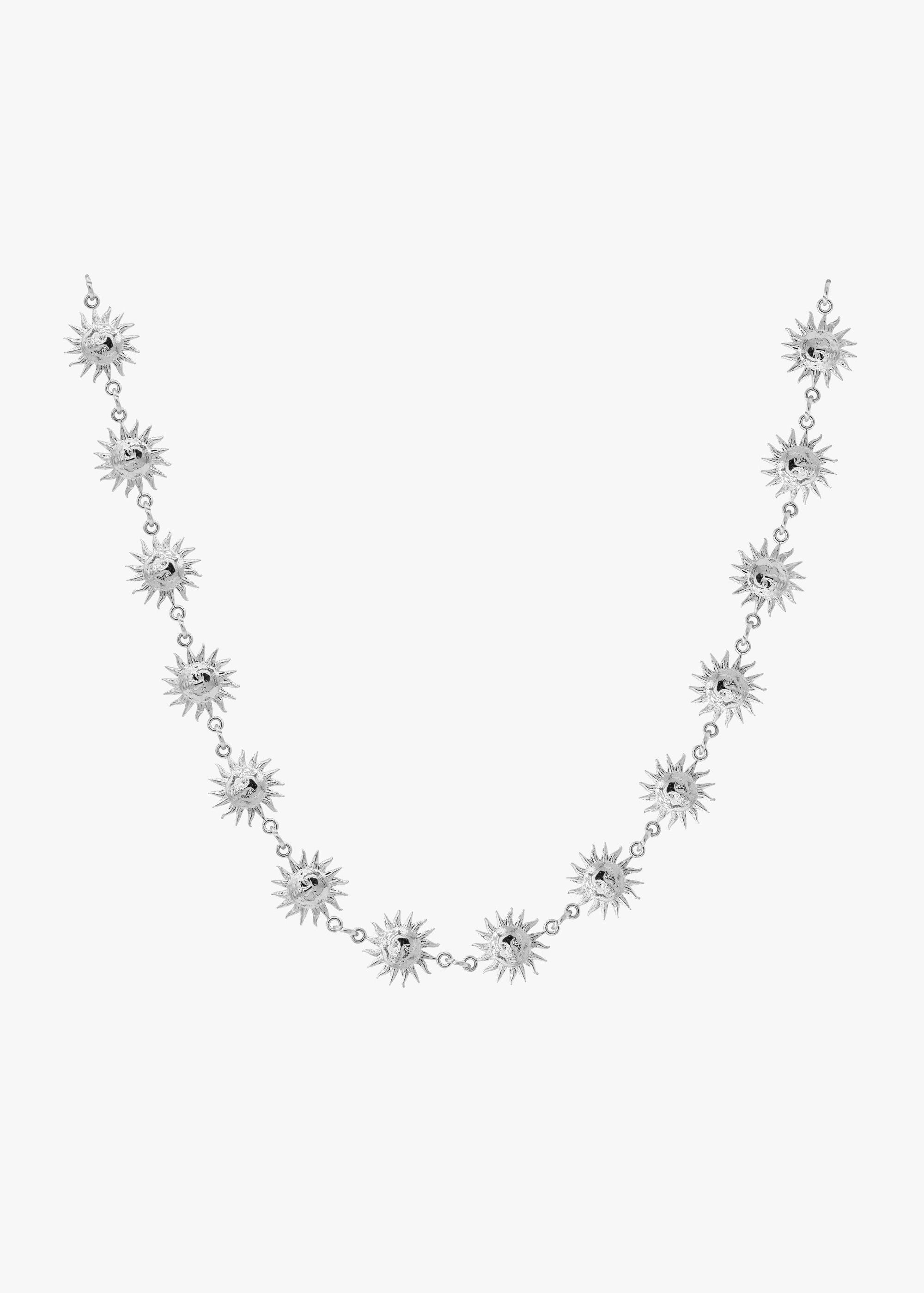 SUN SILVER NECKLACE