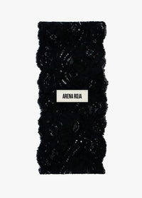 BLACK LACE HEADBAND