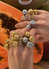 CHERRIES SILVER RING