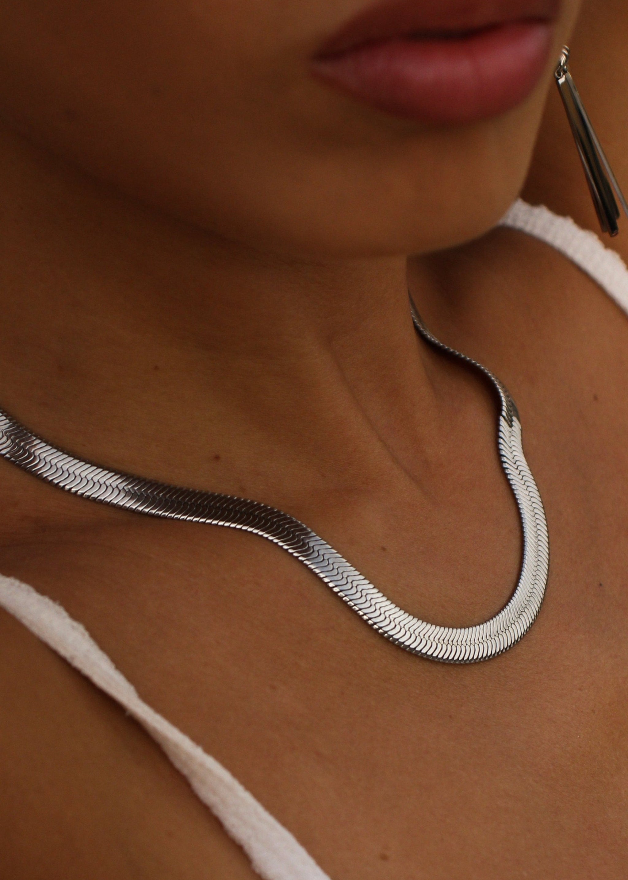 SALVIA SILVER NECKLACE