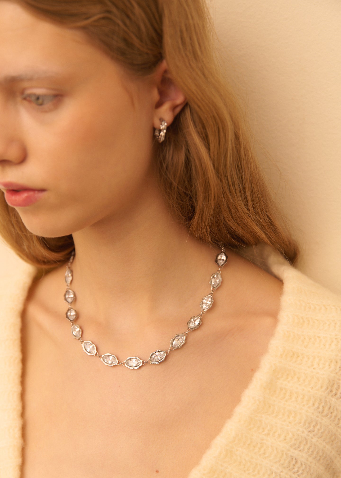ICEBERG NECKLACE PLATA