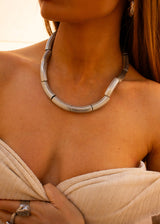 THE SILVER MACARONI NECKLACE