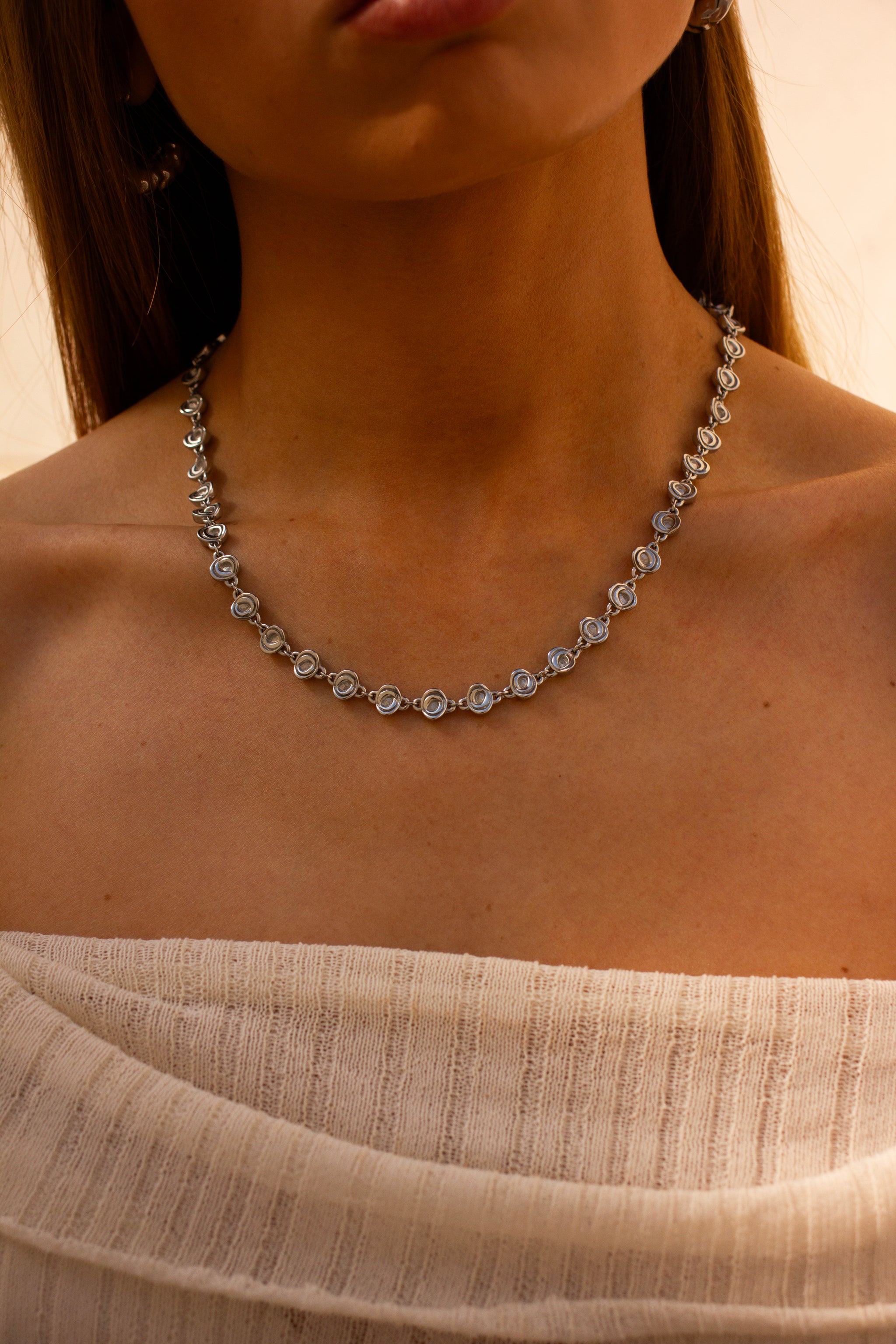 TORTELLINI NECKLACE SILVER