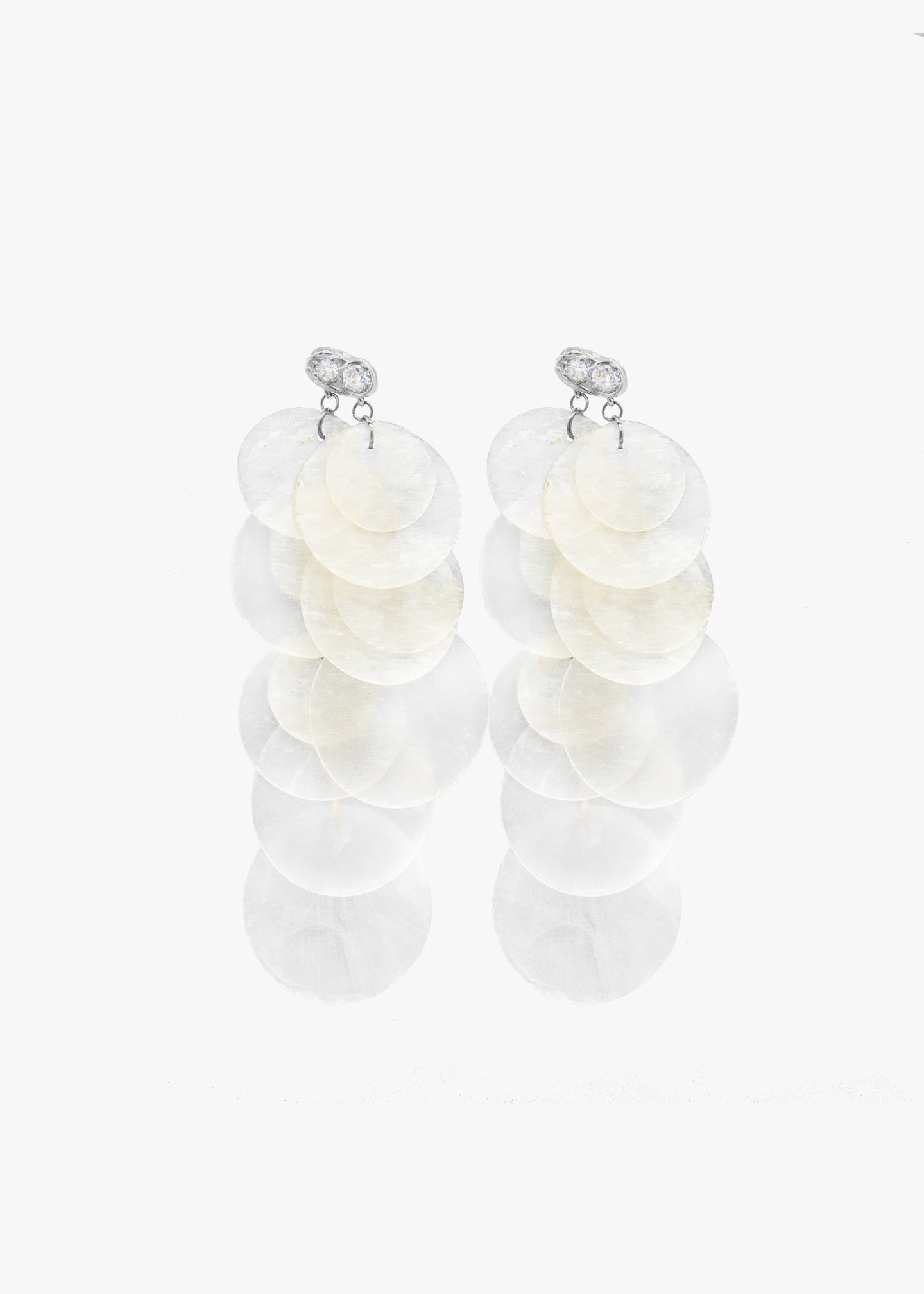 NÁCAR EARRINGS PLATA
