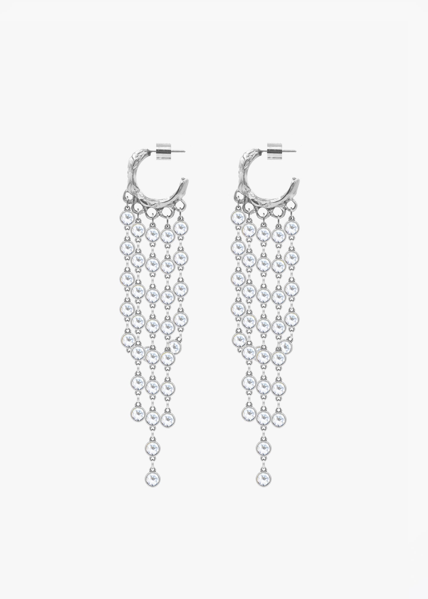 BURBUJAS EARRINGS PLATA