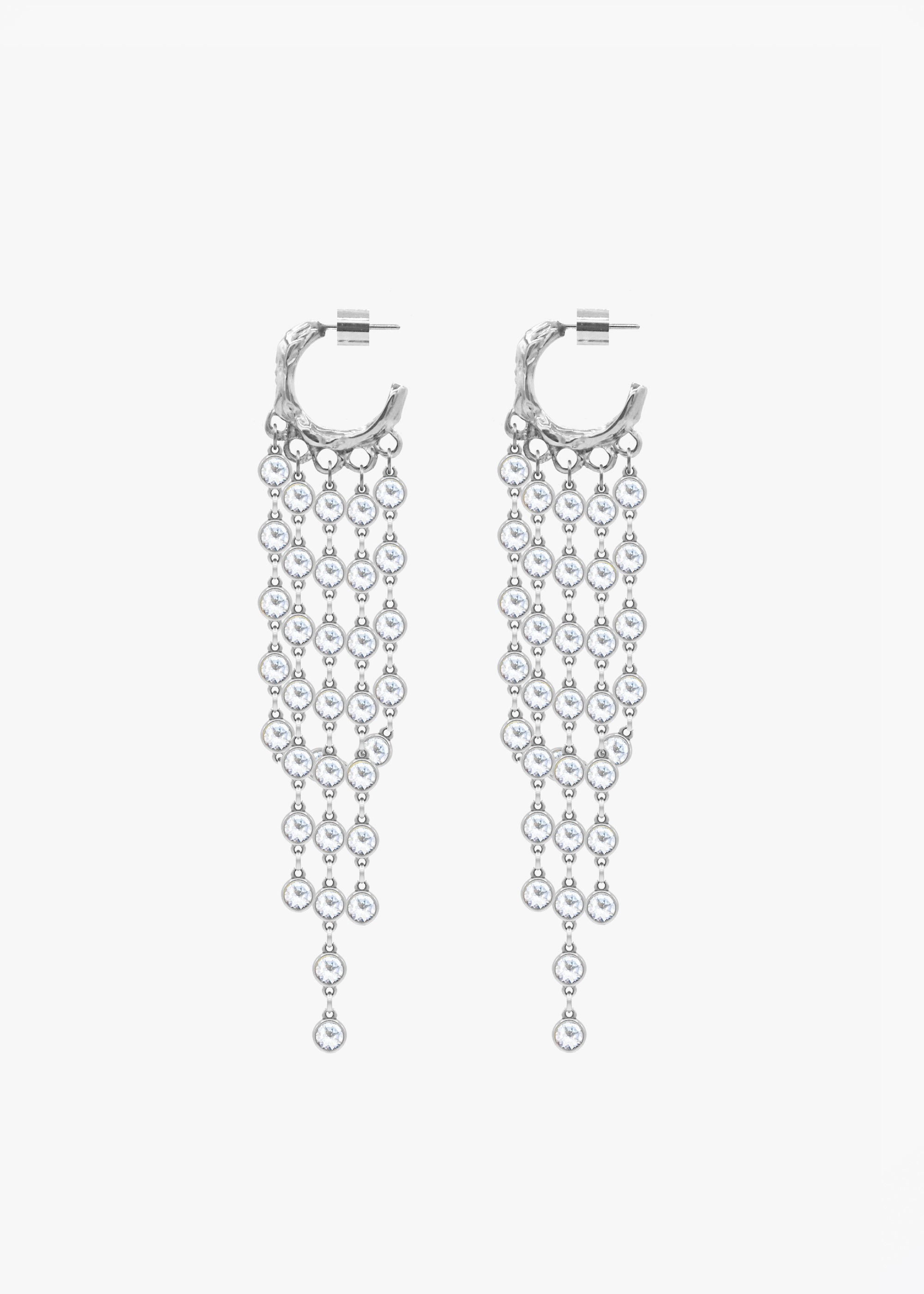 BURBUJAS EARRINGS PLATA