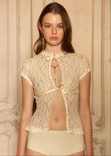 HANA WHITE VINTAGE BLOUSE