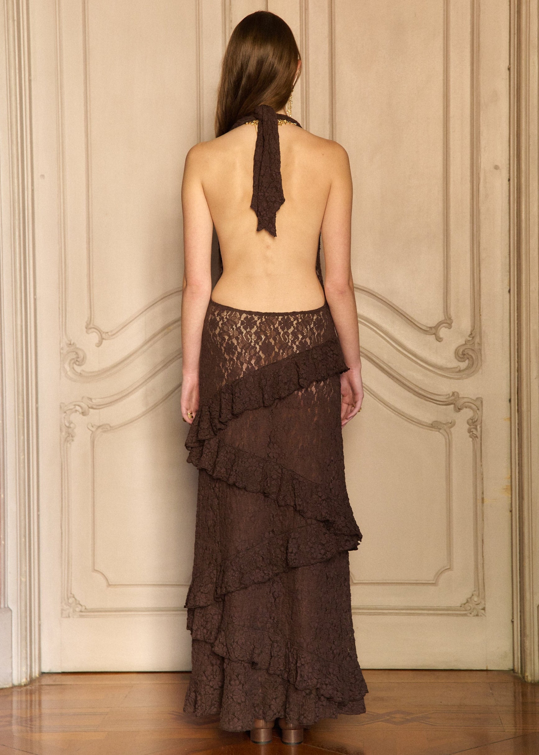 SUNA HALTER DRESS